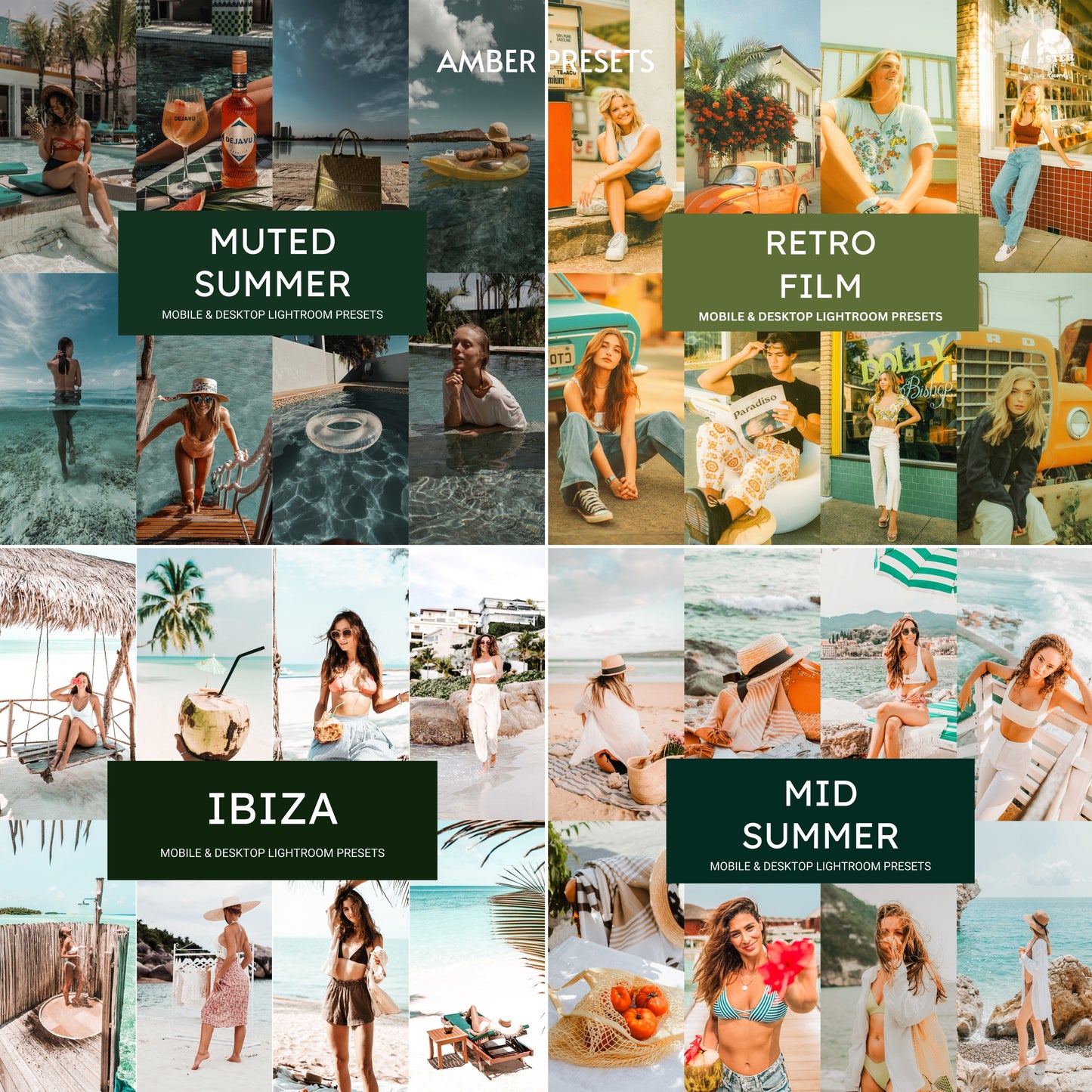 1000+ Mega Bundle. Lightroom Presets- 100 Free Video LUTs
