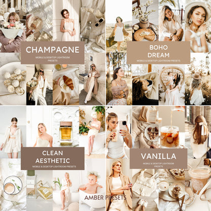 1000+ Mega Bundle. Lightroom Presets- 100 Free Video LUTs