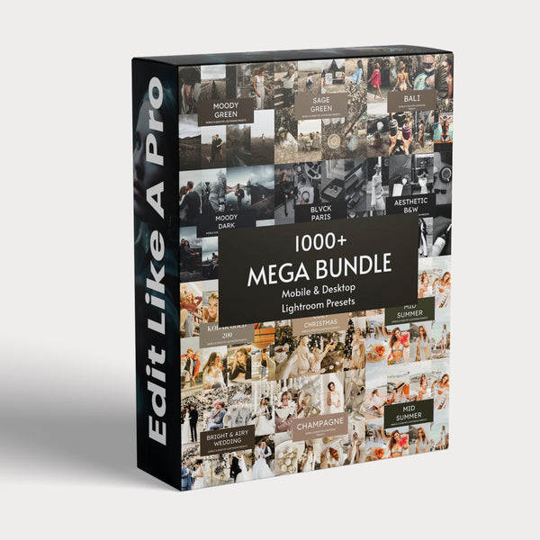 1000+ Mega Bundle. Lightroom Presets- 100 Free Video LUTs