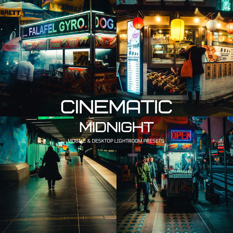 Cinematic Midnight Lightroom Presets