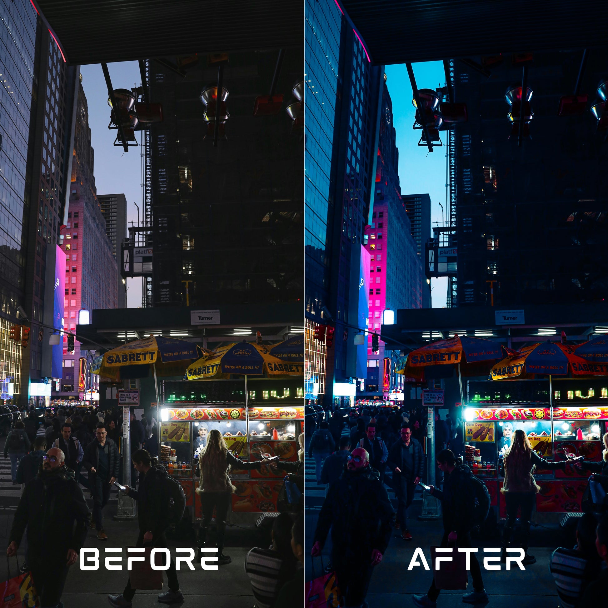 Cinematic Midnight Lightroom Presets